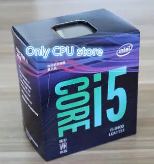 Процессор Intel Core i5 8 серии процессор I5 8400 I5-8400 в штучной упаковке процессор LGA 1151-land FC-LGA 14 нанометров шесть ядер