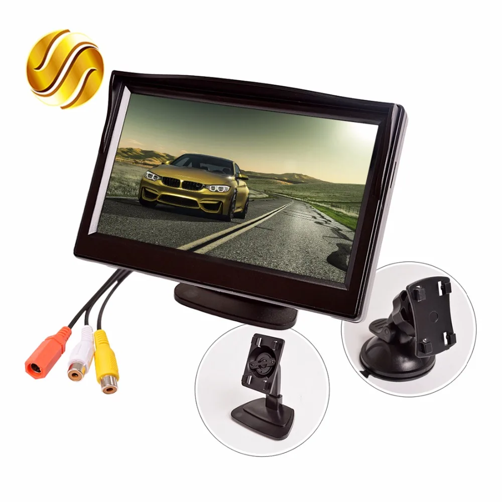 5 font b Car b font Monitor TFT LCD 5 0 Inch 800 480 16 9