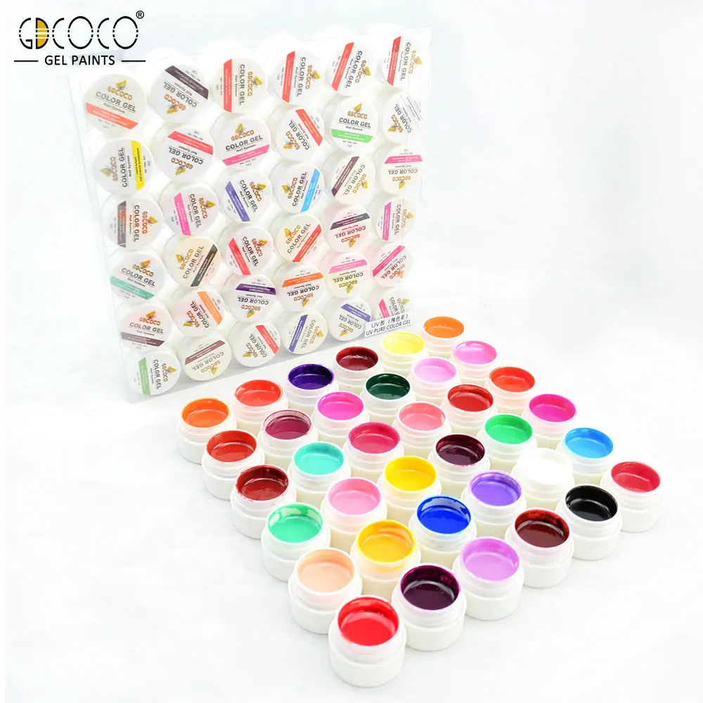 #20204 GDCOCO nail art design 36 color 5ml uv soak off paint uv gel ink
