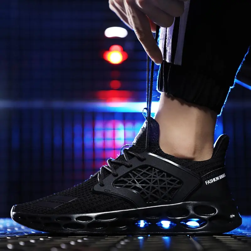 

Large Size Summer Mens Sneakers Men Running Shoes Sports Men Shoes Sport Black Zapatillas Hombre Deportiva Krasovki Walk A-213