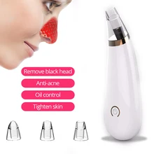 Электрический вакуумный прибор для удаления черных головок осветляет мелкие морщины контроль масла 3 вакуумные головки для всасывания многофункциональное устройство для очистки лица