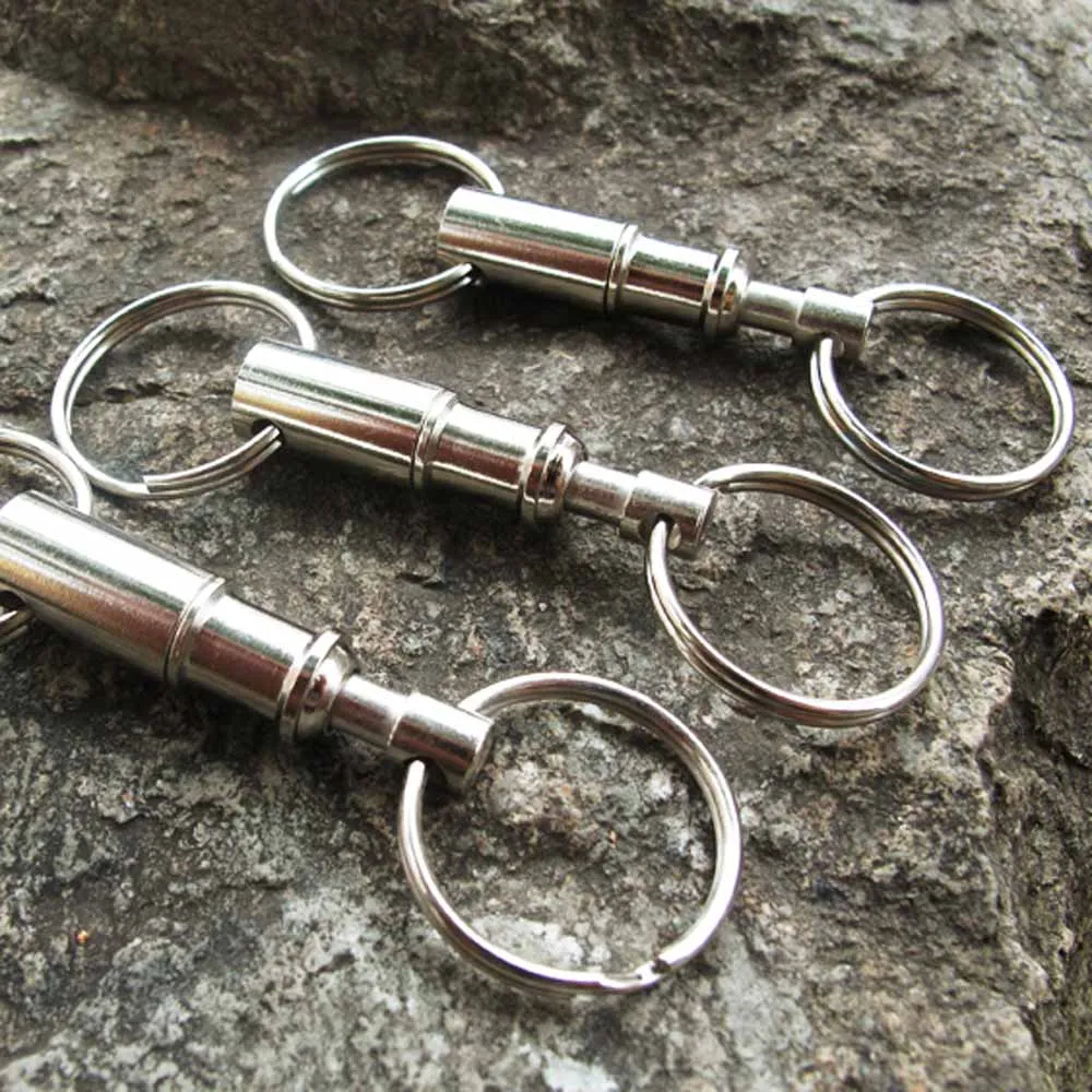 

# Outdoor Removable Keychain 5Pcs/Set Premium Quick Release Keyring Handy Detachable Keychain with Two Split Rings