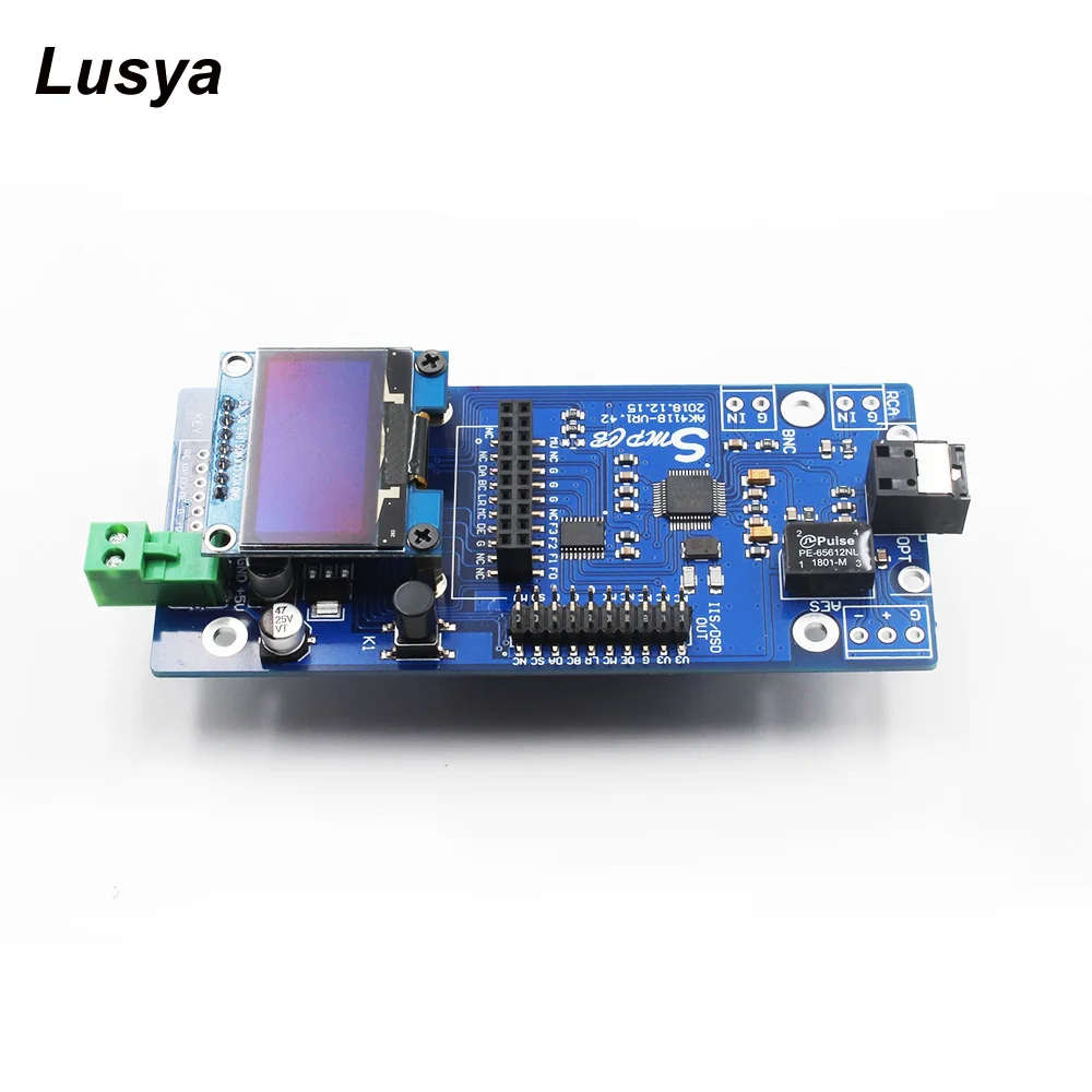 Цифровой ресивер AK4118 Φ SPDIF в IIS поддерживает USB карту XMOS/amazero с OLED