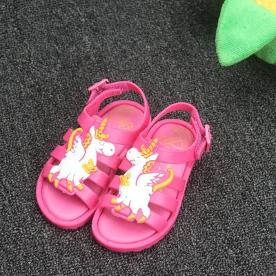 Mini Melissa/бразильские римские сандалии; сандалии для мальчиков и девочек; прозрачная обувь; сандалии; детская обувь; римская Мелисса; полая дышащая обувь - Цвет: Золотой