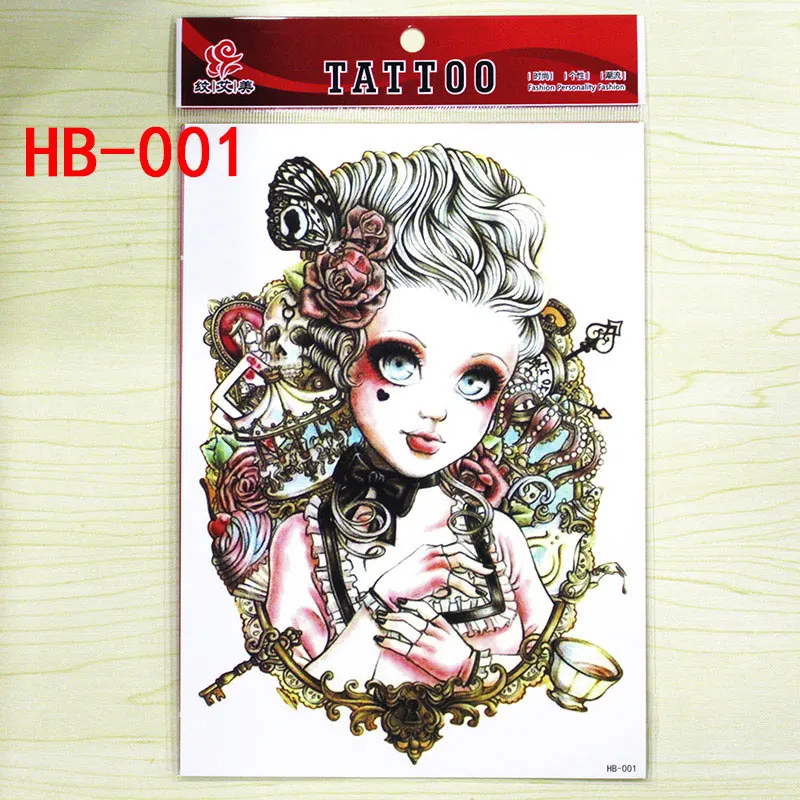 

Temporary tattoos waterproof false black woman man tattoo tattoo stickers children post arm pattern tattoo