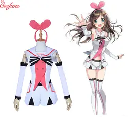 Новинка 2019 г. Kizuna AI Virtual cosplay youber AIChannel Kizuna AI косплей костюм супер AI Косплей полная кофточка моряка шорты юбка