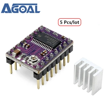 

Free Shipping 5Pcs/lot 3D Printer Stepstick DRV8825 Stepper Driver Reprap 4 Layer PCB