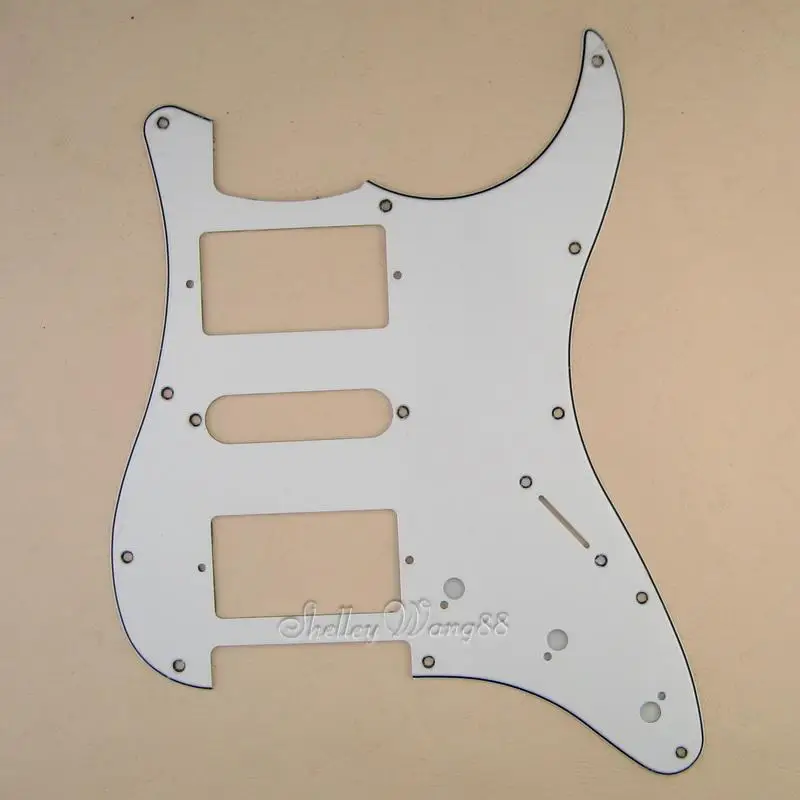 White ST Style HSH Guitar Pickguard 3 PLY 11 Mounting Holesguitar