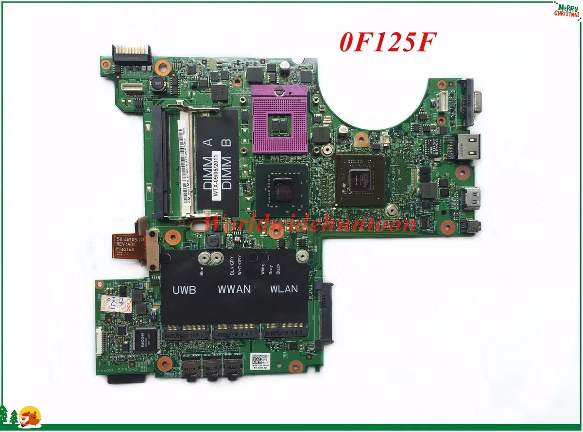 Высококачественная материнская плата MB F125F 0F125F для ноутбука Dell XPS M1530 rPGA478MN CN-0F125F