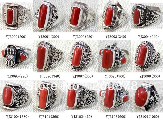 Buy Clara Coral Moonga 3cts or 3.25ratti Ring for Men At Best Price @ Tata  CLiQ