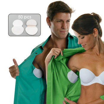 

50pcs Underarm Pads Sweat Pads Summer Deodorants for Women Dress Clothing Armpit Absorbing Sweat Cotton Patches Stickers