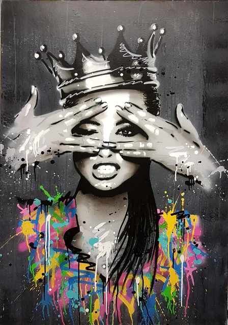 Portrait Picture Canvas Painting Figure Wall Art Graffiti Home Decor Abstract Women Pictures Bansky art Pop Posters and Prints Picture 3