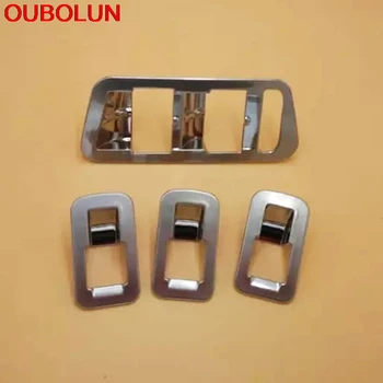 

OUBOLUN ABS Chrome For Volkswagen VW golf 7 golf7 MK7 2013-2017 LHD Interior Door Window Button Frame Round Covers Trim