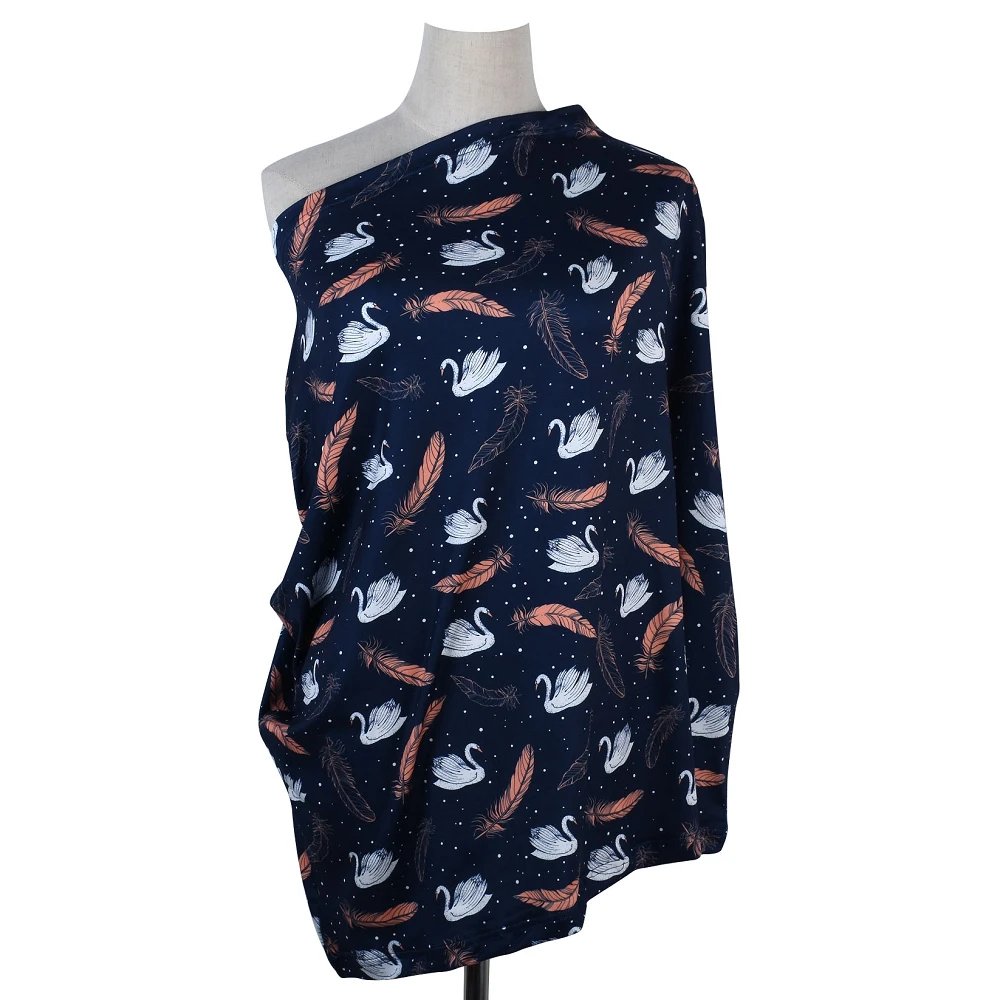 New Baby Nursing Cover Printed ,Shopping Cart, High Chair, Car Seat Canopy,Multi Use Breastfeeding Cover Up Stroller Crseat