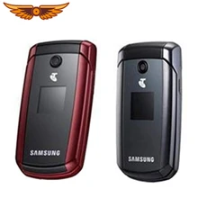 Samsung C5220(разблокированный) Черный, GMS мобильный телефон флип мобильный телефон Восстановленный телефон высокое качество один год гарантии