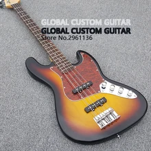 China's guitar,High quality Sunset Color Bass guitar,4 Strings Bass Guitar,Real photo showing free shipping