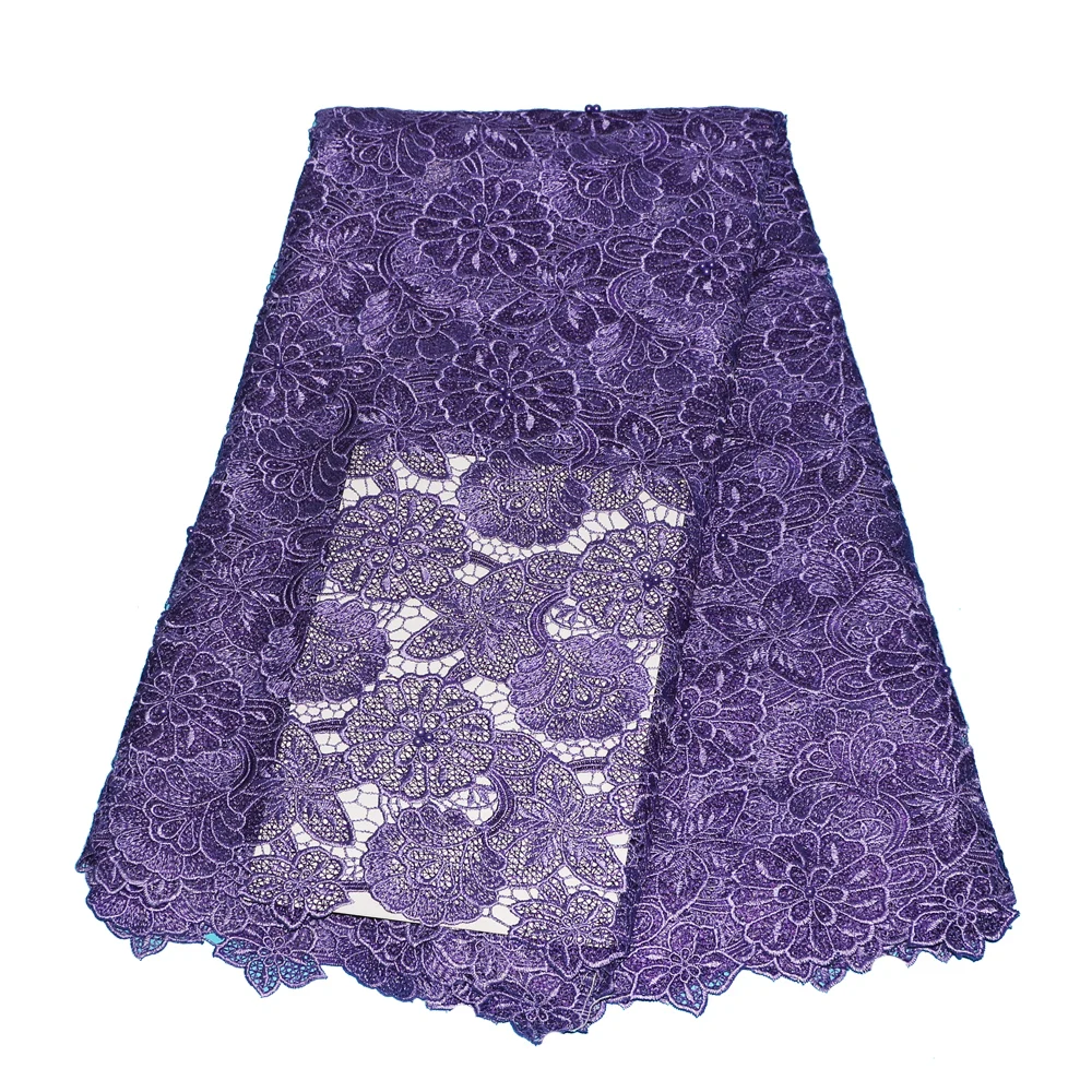 

guipure lace fabric 2019 Unique New african cord lace fabrics with wedding cord lace 5yards high quality