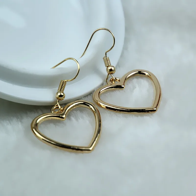 

Simple heart pendant eardrop earrings 2017 Mother's Day women gift e096