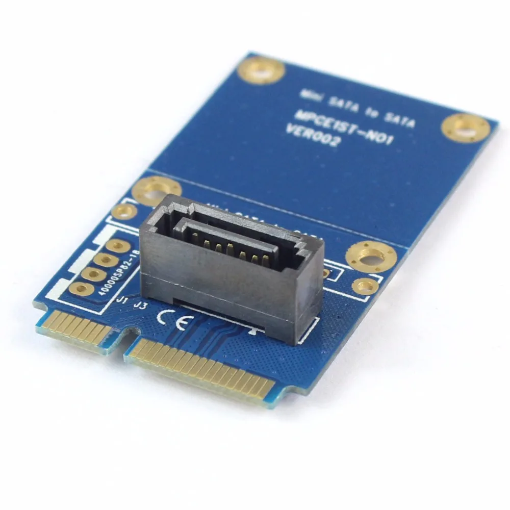 MSATA-SATA Mini PCI-e SSD слот для 7Pin SATA HDD конвертер карты 7 P PCI-Express расширения адаптер карты