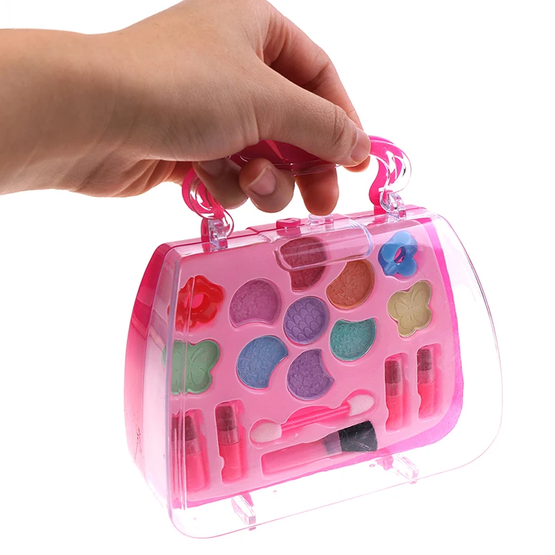 Высокое качество принцесса игрушки девушка набор чемодан косметический ролевые игры комплект детский подарок инструменты для макияжа