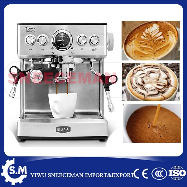 19bar Espresso Semi Automatic Coffee Making Machine For Shops Milk