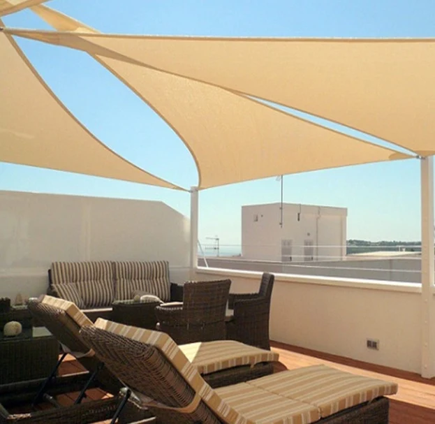 

300D 160GSM Triangle shape UV Sun Shade Sail