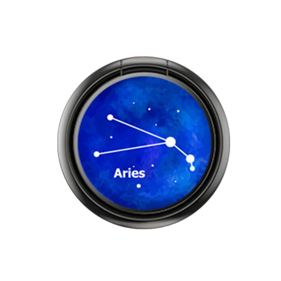 Venroii металлическое кольцо-держатель для iPhone XR X 8 7 Plus Магнитный Автомобильный держатель для телефона Подставка на 360 градусов для samsung Xiaomi кронштейн - Цвет: Aries