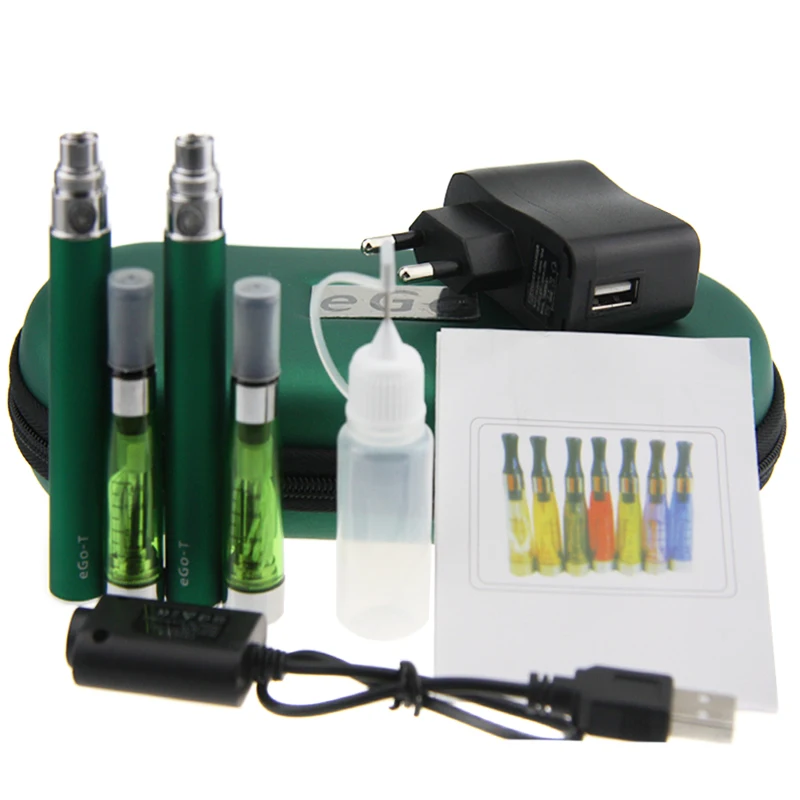 ego ce4 double kit Electronic Cigarette with ego t battery ce4 atomizer Vape pen e-cigarette kit zipper case vapor hookah pen