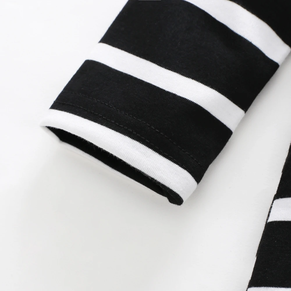 Toddler Baby Girls Full  Striped Hooded O-Neck Casual Newest Fashion Party Pageant Cotton Spring Autumn Dress Princess dress