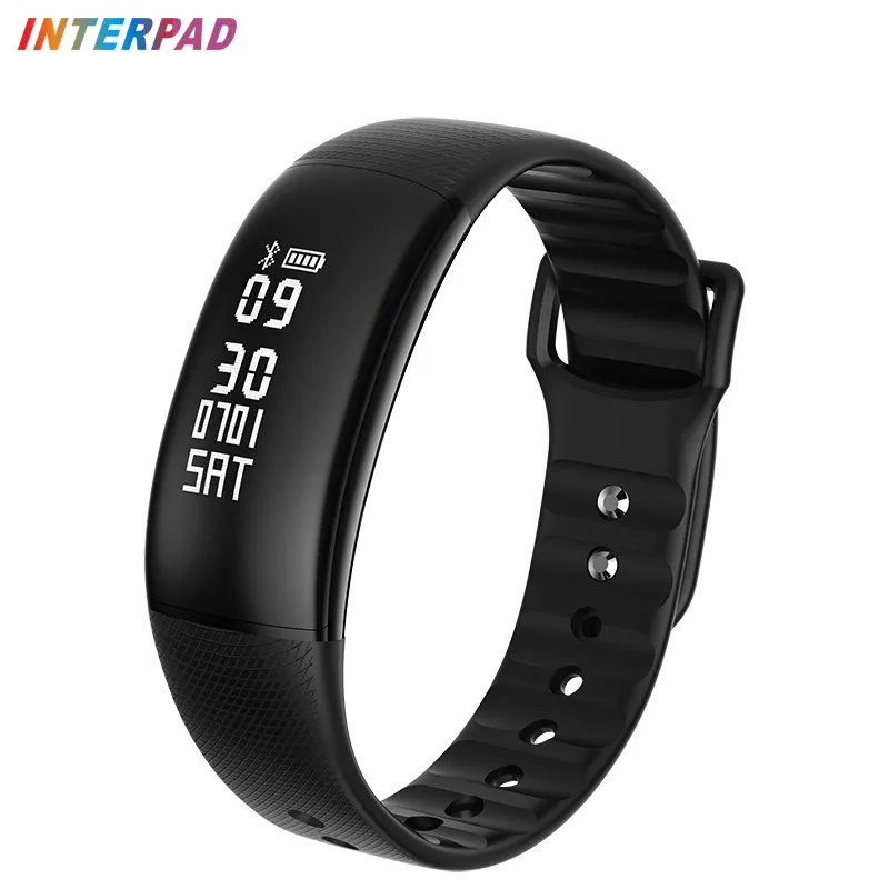 

Interpad A69 Smart Bracelet Blood Pressure Sleep Monitor Fitness Bracelets Health Smart Band Android Wristband For Xiaomi Huawei