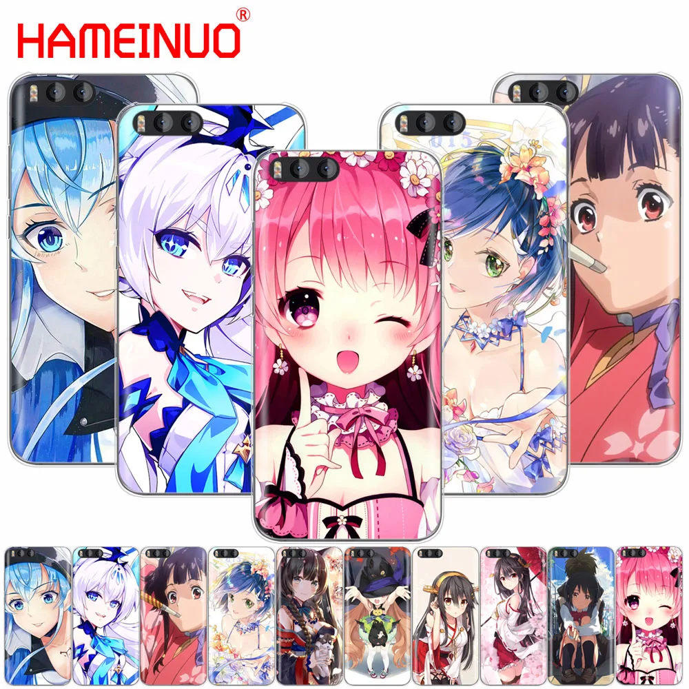 HAMEINUO kawaii girl Аниме Чехол для Xiaomi Mi A1 A2 3 4 5 5S 5C 5X 6 6X 4C 4I NOTE MAX 2 mix plus|Бамперы| |