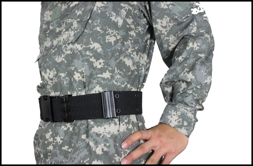 S. ARCHON толстые Регулировочная Пряжка Тактический нейлоновый ремень для мужчин повседневное Fastness Buttonhole Военная Униформа пояс выживания