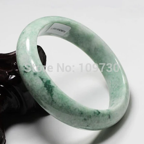 

hot sell19 Beautiful Certified Grade "A" Natural Green Jadeite Jade Gems Bangle Bracelet