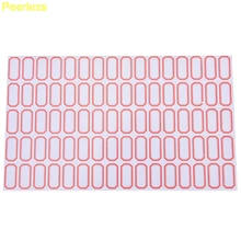 Peerless 60 листов/4800 шт 12 мм x 23 мм Мини пустые этикетки простые белые самоклеющиеся закладки ценовые наклейки