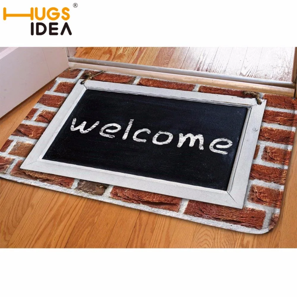HUGSIDEA Прямоугольник мягкая Добро пожаловать Кухня ковер Главная Коврики Смешные Добро пожаловать домой слово ковры 59*40 см фланель Ванная комната ковры