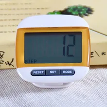 1 pcs Orange Mini LCD Pedometer Calorie Walking Distance Calculation Digital Counter Sports Accessories 2016 Hot Sale