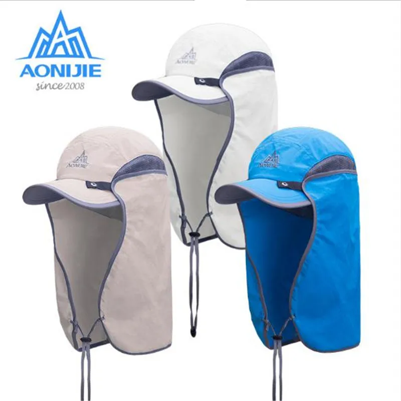 

AONIJIE Outdoor Sports Hat Running Mountaineering Sun Hat Men Women UV-protection Sunshade Cap Adjustable Quick Dry Hat E4089