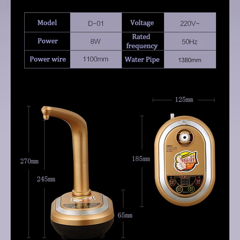 Electric Water Dispenser Desktop Drinking Water Pump Portable Bottled Water Electric Water Press Pump 220V Electric Water Dispenser Desktop Drinking Water Pump Portable Bottled Water Electric Water Press Pump 220V
