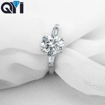 

Rings For women 2 ct 925 Sterling Silver Rings Fashion Women Engagement Jewelry Oval Cut Zircon Female Wedding Gift