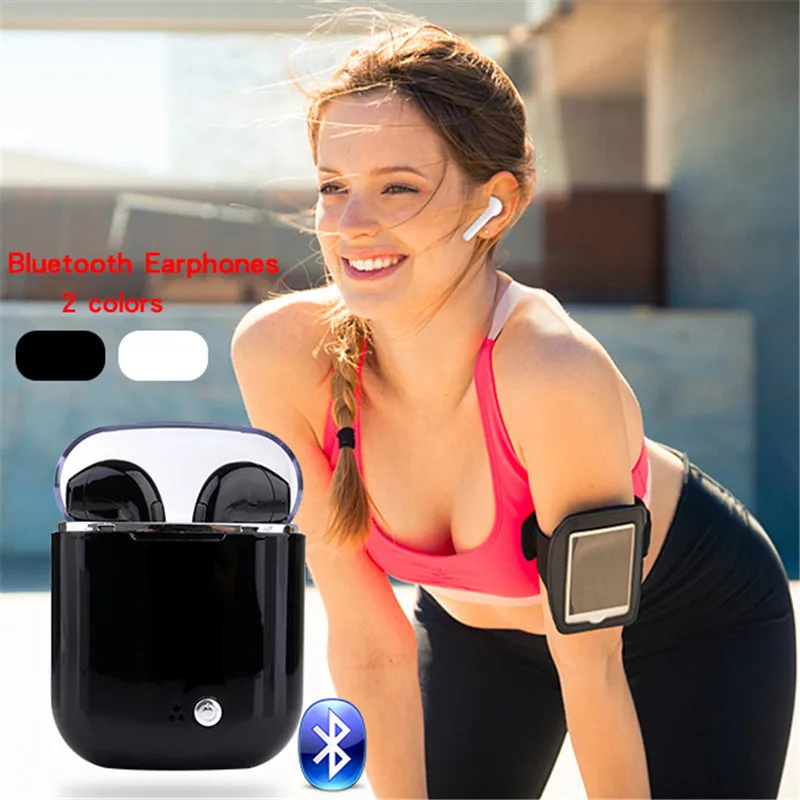 

i7S Wireless Bluetooth Stereo Sports Headsets In-ear Earphones for Android IOS Smartphone TWS Wireless Earbuds with Charging Box