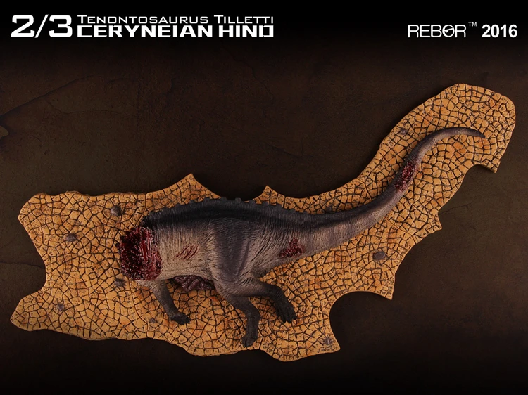 

REBOR Paleontology Dinosaur Collection 1:35 2/3 Tenontosaurus Tilletti Ceryneian Hind Dead Body Dinosaur Model