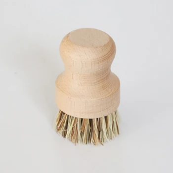 Pans Bowl Washing Skillet Scrubbing Cleaning Tool Sink Pot Brush Wooden Handle Kitchen Supplies Heat Resistant Dish Vegetable 4