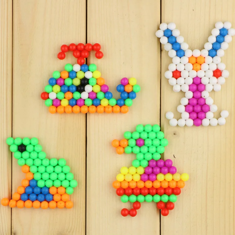 Перлен бусина заправка пакеты Хама бусины игрушки липкие Perler бусины Pegboard головоломки воды Beadbond 24 цвета beados