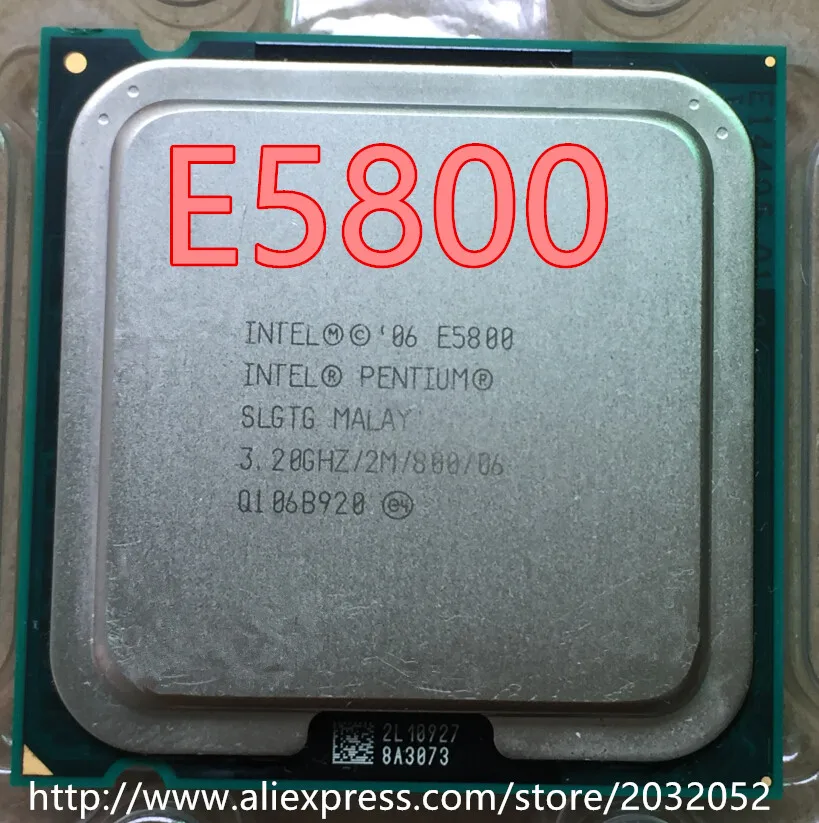 Оригинальный двухъядерный процессор lntel Pentium E5800 e5800 (3 2 ГГц/2 м/800 ГГц) Socket 775|socket