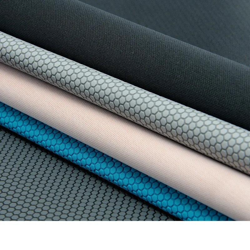 

embossed hexagon ball grain 0.6mm wholesale PU synthetic leather/ notebook case leather material fabric