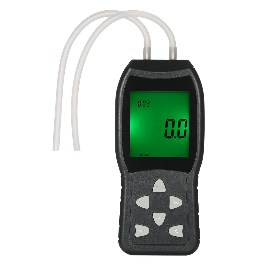 Differential Digital Dual-port Air Pressure Gauges Manometer Tester 12 Units of Measurement/20.68kPa/2.999psi | Инструменты