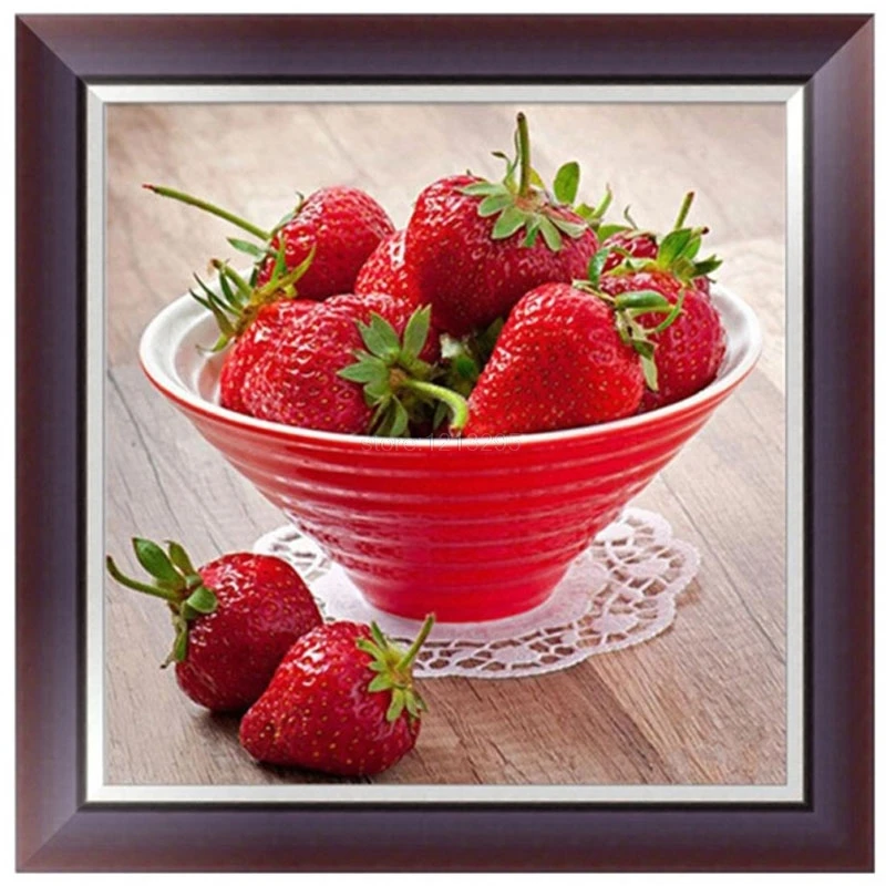 

5D Diamond Painting Cross Stitch Strawberry Diamond embroidery decorative DIY Craft Home Decor 30*30cm W215