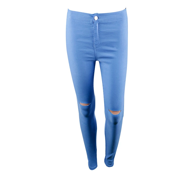 Горячая Распродажа винтажные рваные джинсы для женщин большого размера эластичный с высокой талией обтягивающие джинсы женские узкие джинсовые женские брюки и джинсы Mujer