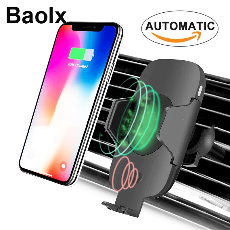 QI Wireless Charger Car with Automatic Infrared Sensor For iPhone X 8 8 Plus Samsung S8 S9 Note 8 9 Nokia Lumia Fast Charging QI Wireless Charger Car with Automatic Infrared Sensor For iPhone X 8 8 Plus Samsung S8 S9 Note 8 9 Nokia Lumia Fast Charging