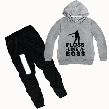 

DLF 2-16Y Floss Like A Boss Kids Clothing Set 2019 Toddler Girls Clothes Outfits Kids Boys Tracksuit for Teenagers Hoodies Pants